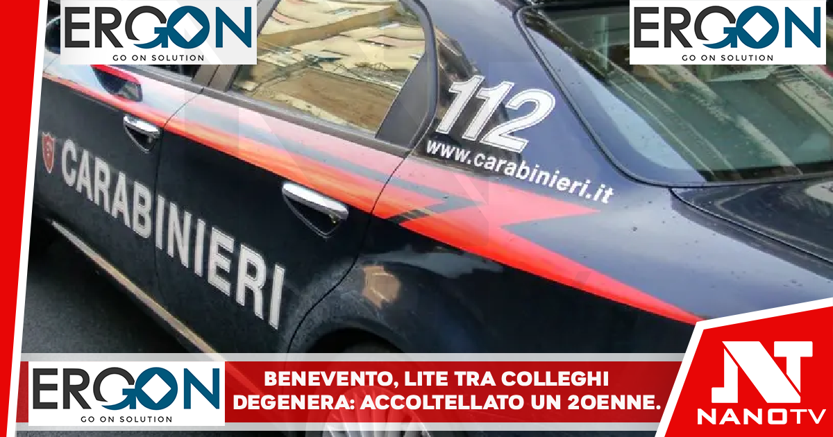 Benevento, lite tra colleghi degenera: accoltellato un 20enne
