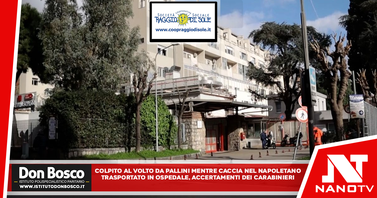 Colpito al volto da pallini mentre caccia nel Napoletano Trasportato in ospedale, accertamenti dei Carabinieri