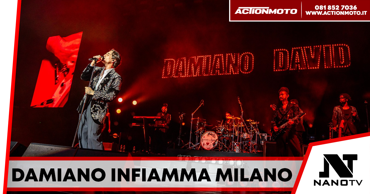 Damiano David infiamma Milano: prima tappa italiana del suo World Tour 2025, guest star Cesare Cremonini