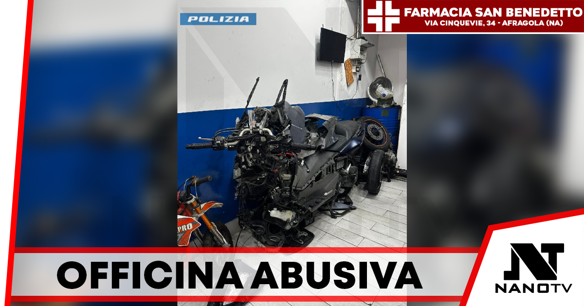 Sant’Antimo, scoperta officina abusiva: denunciato un 38enne dalla Polizia di Stato