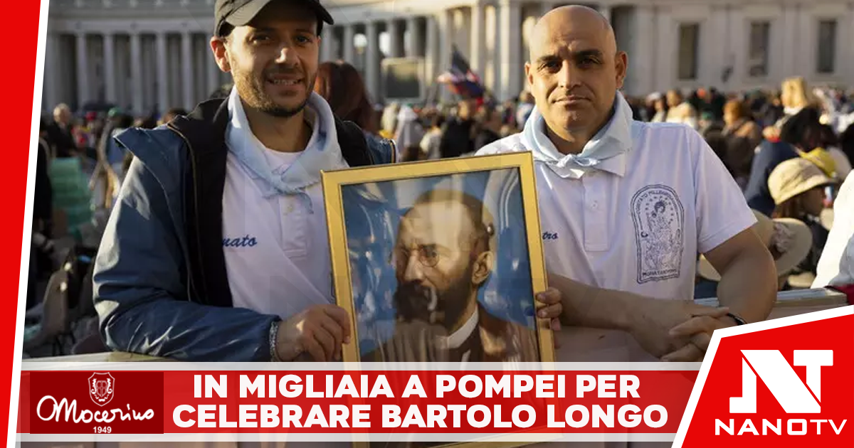 In migliaia a Pompei per celebrare Bartolo Longo
