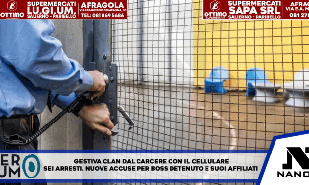 Gestiva clan dal carcere con il cellulare, sei arresti Nuove accuse per boss detenuto e suoi affiliati