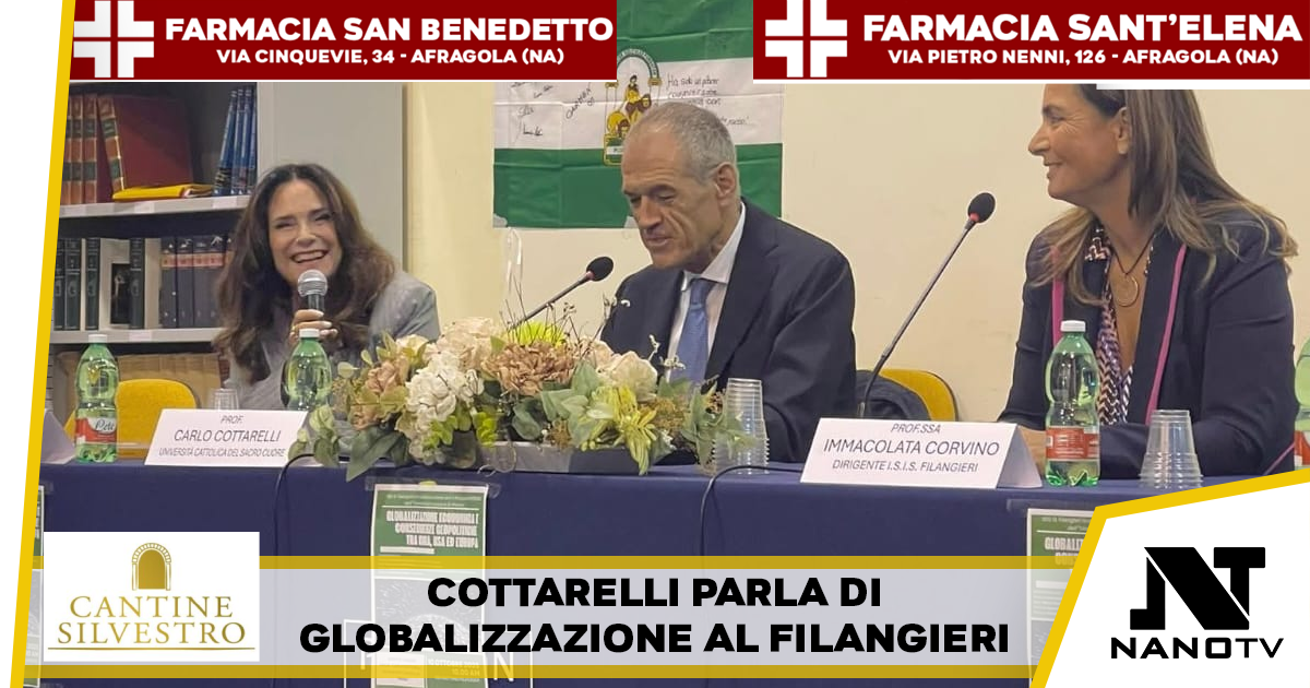 Frattamaggiore, il Professor Carlo Cottarelli all’ISIS “G. Filangieri” per parlare di globalizzazione economica