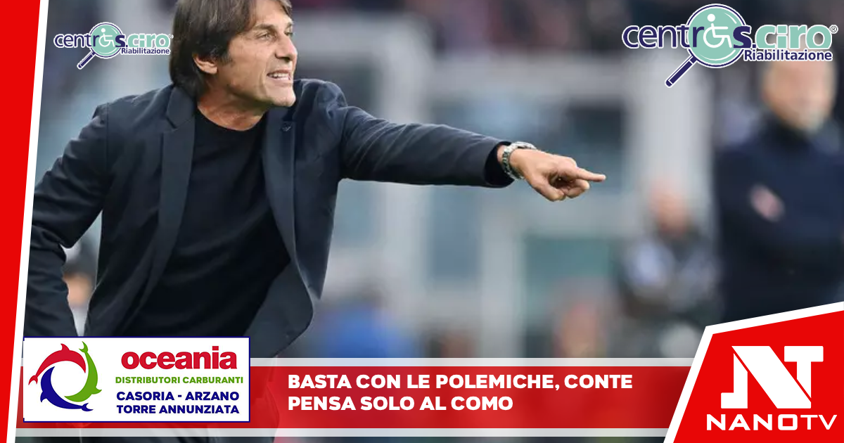 Basta con le polemiche, Conte pensa solo al Como