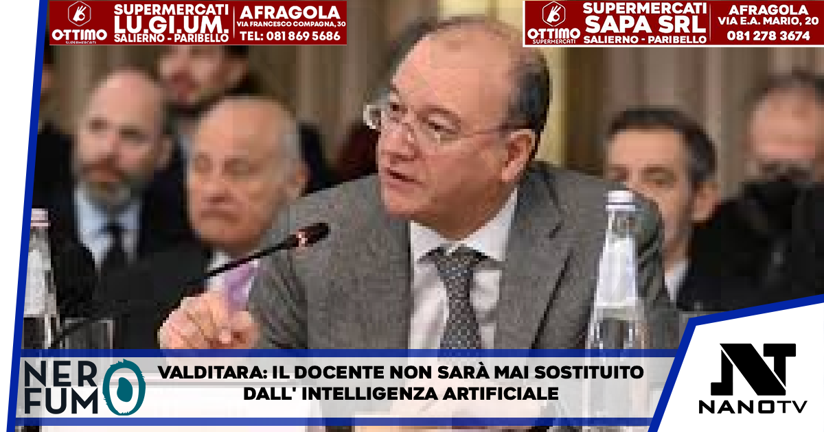 Valditara: “Il docente non sarà mai sostituito dall’Intelligenza Artificiale. Parte in Campania sperimentazione per 10mila studenti”