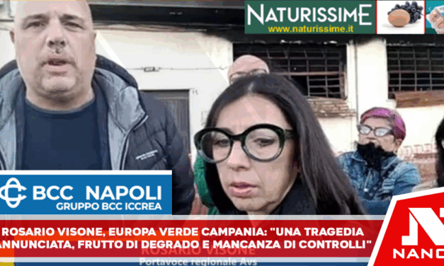Fiamme a Gianturco, sfollati senza assistenza. Visone, AVS: “Le istituzioni diano risposte”