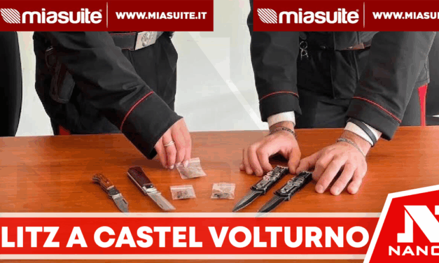 Blitz dei Carabinieri a Castel Volturno: quattro giovani denunciati per coltelli e droga