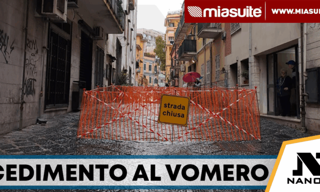 Cedimento del manto stradale al Vomero: chiusa via Cifariello per motivi di sicurezza