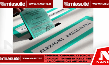 Regionali Campania, quattro candidati segnalati dall’Antimafia come “impresentabili”