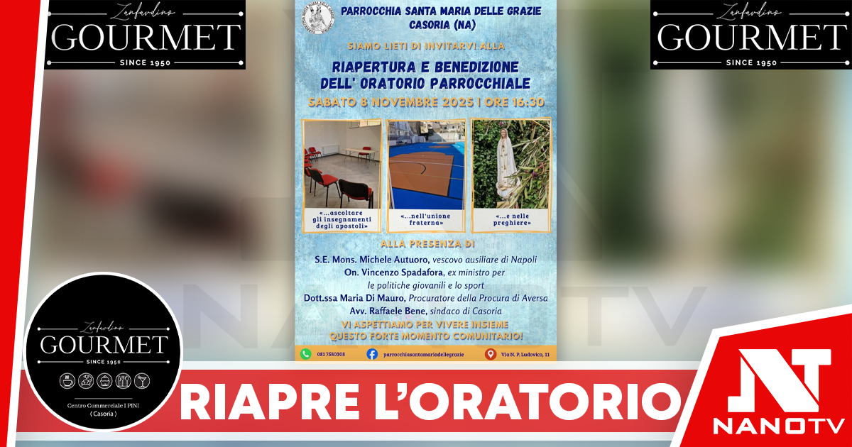 Riapre l’oratorio parrocchiale: una festa di comunità e di fede