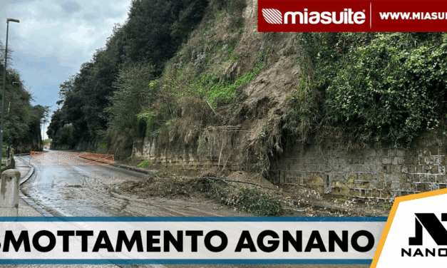 Smottamento su via Agnano-Astroni: strada chiusa dopo il cedimento di un costone