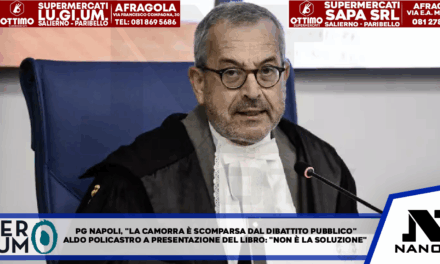 Pg Napoli, “la camorra è scomparsa dal dibattito pubblico” Aldo Policastro a presentazione libro: “Non è la soluzione”