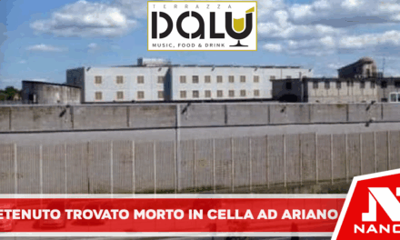 Detenuto trovato morto in cella ad Ariano Irpino