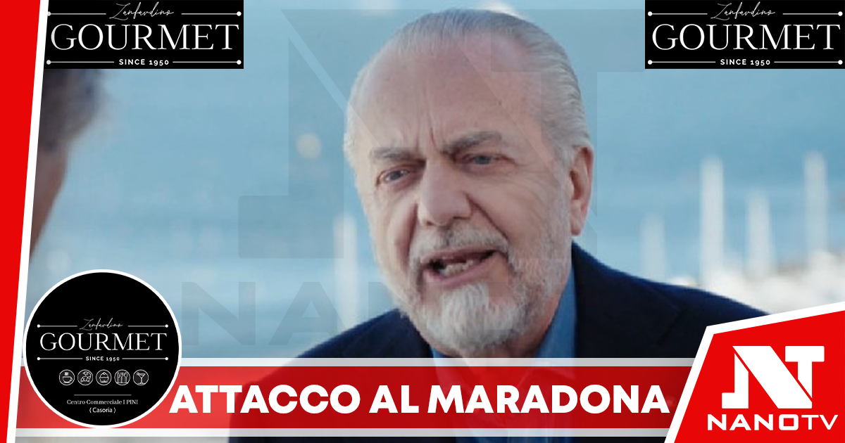 De Laurentiis: “Lo stadio Maradona è un cesso”