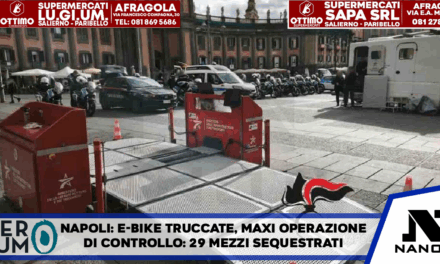 Napoli, E-bike truccate, maxi-operazione di controllo: 29 mezzi sequestrati