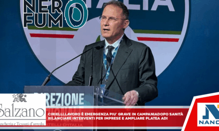 Cirielli, lavoro è emergenza più grave in Campania dopo sanità Rilanciare interventi per imprese e ampliare platea Adi