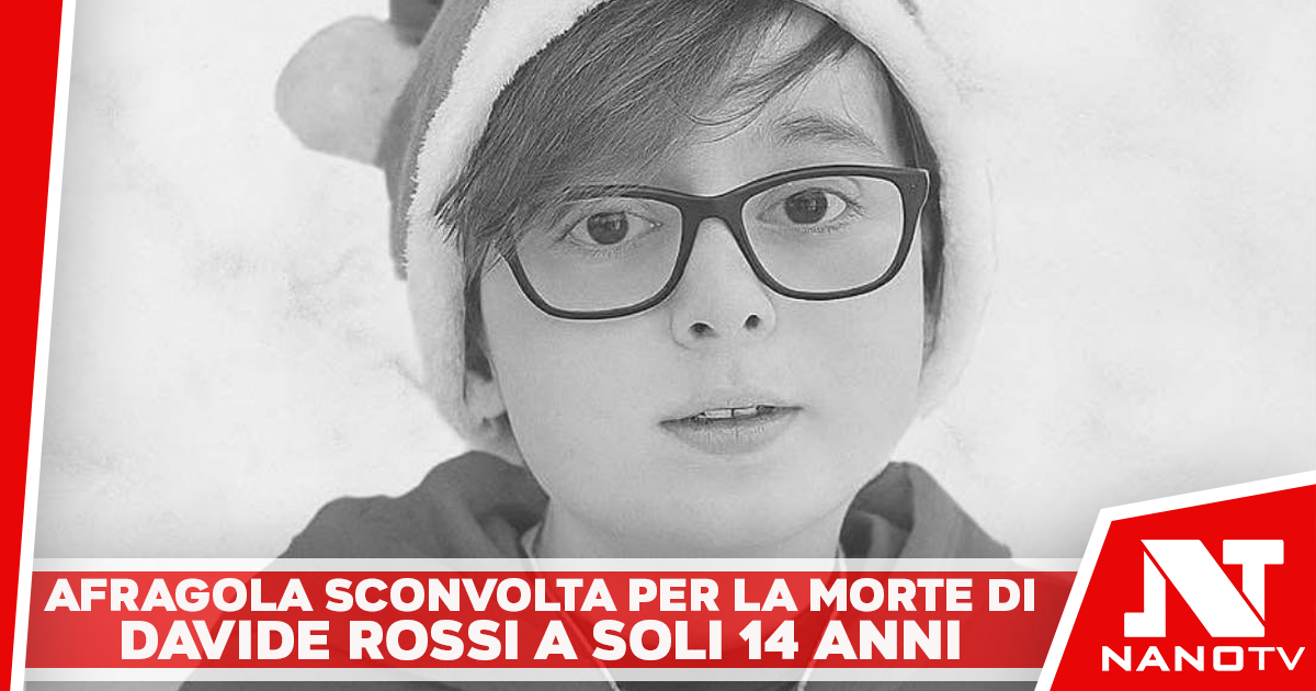 Afragola sconvolta per la morte del giovanissimo Davide Rossi.
