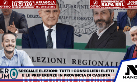 SPECIALE ELEZIONI. Tutti i consiglieri eletti e le preferenze in provincia di Caserta
