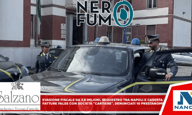 Evasione fiscale da 3,8 milioni, sequestro tra Napoli e Caserta Fatture false con società ‘cartiere’, denunciati 10 prestanome