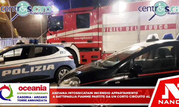 Anziana intossicata in incendio appartamento a Battipaglia Fiamme partite da un corto circuito al forno