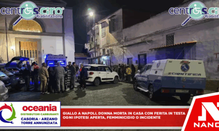 Giallo a Napoli, donna morta in casa con ferita in testa Ogni ipotesi aperta, femminicidio o incidente. Sentito compagno