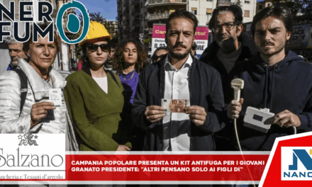 Campania Popolare presenta un kit antifuga per i giovani Granato, candidato presidente:”altri pensano solo ai figli di”
