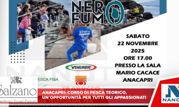 Anacapri: Corso di Pesca Teorico, un’opportunità per tutti gli appassionati