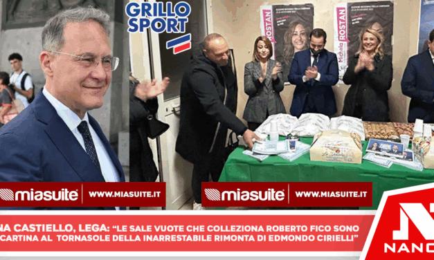 CAMPANIA: CASTIELLO (LEGA), ‘RIMONTA INARRESTABILE, MERCOLEDI’ AD AFRAGOLA RUSH FINALE