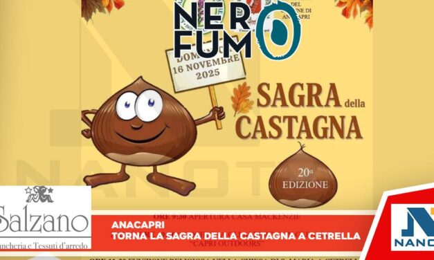 Torna la Sagra della Castagna a Cetrella: 20ª Edizione di Festa e Sapori ad Anacapri
