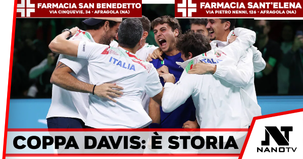 COPPA DAVIS: ITALIA SUL TETTO DEL MONDO.