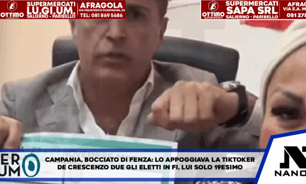 Campania bocciato Di Fenza, lo appoggiava la tiktoker De Crescenzo Due gli eletti a Napoli in Forza Italia, lui solo 19esimo