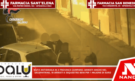 Blitz antidroga anche nel salernitano: 19 arresti e sequestro beni per 1 milione di euro