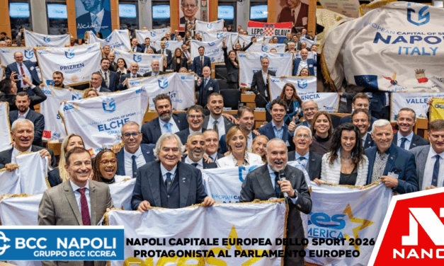 Napoli Capitale Europea dello Sport 2026 protagonista al Parlamento Europeo dell’Annual Awards Gala di ACES