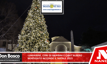 Luminarie, coro dei bambini e Cant’Albero: Benevento accende il Natale 2025