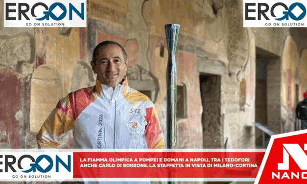 La fiamma olimpica a Pompei e domani a Napoli, tra i tedofori anche Carlo di Borbone La staffetta in vista di Milano-Cortina con arrivo a piazza del Plebiscito