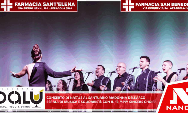 Concerto di Natale: Sabato 27 dicembre, al Santuario Madonna dell’Arco, una serata di musica e solidarietà con il Simply Singers Choir a sostegno della Comunità Missionaria di Villaregia a Nola