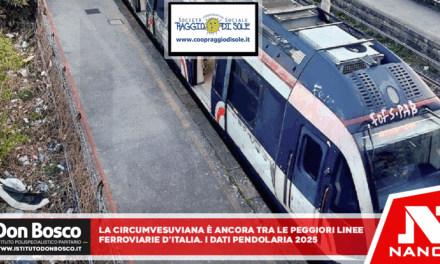 La Circumvesuviana è ancora tra le peggiori linee ferroviarie in Italia: i dati Pendolaria 2025 di Legambiente