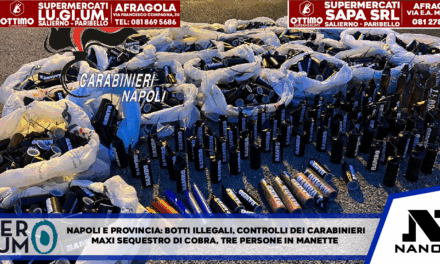  NAPOLI E PROVINCIA: botti illegali, i controlli dei Carabinieri. Maxi sequestro di Cobra, 3 persone in manette*