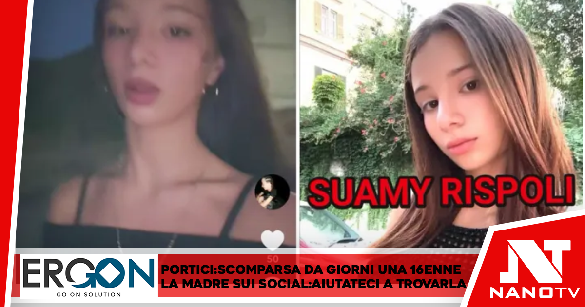 Portici, scomparsa una 16enne da 5 giorni