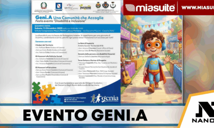 Casoria, il progetto GENI.A promuove una giornata dedicata all’inclusione: evento per la disabilità il 13 dicembre