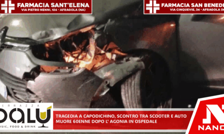 Tragedia a Capodichino: scontro tra scooter e auto, muore 60enne dopo l’agonia in ospedale