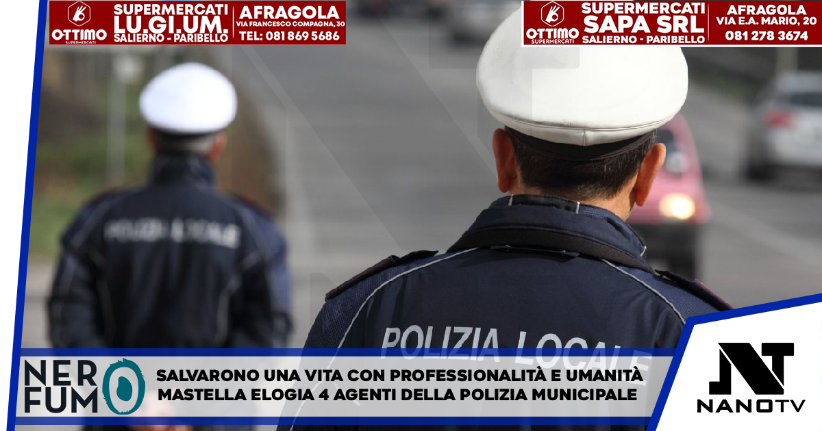 Salvarono una vita con professionalità e umanità: Mastella elogia quattro agenti della Municipale di Benevento