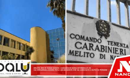 *MELITO*Ieri in tarda serata i carabinieri della sezione radiomobile di melito sono intervenuti in via circumvallazione esterna per un incidente che ha coinvolto 3 auto e 8 persone.