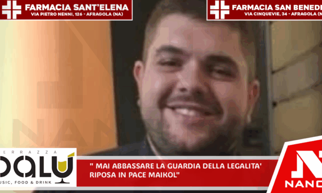 «Mai abbassare la guardia nella custodia della legalità. Riposa in pace Maikol».