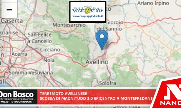 Terremoto di Magnitudo 3.0 scuote l’Avellinese: epicentro a Montefredane
