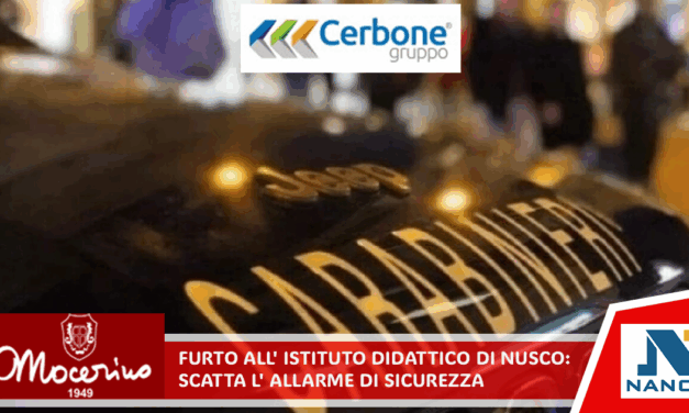 Furto all’Istituto Didattico di Nusco: scatta l’allarme sicurezza