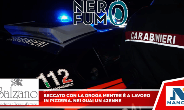 Beccato con la droga mentre è a lavoro in pizzeria, nei guai 43enne