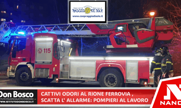 Cattivi odori al rione Ferrovia, scatta l’allarme: pompieri al lavoro