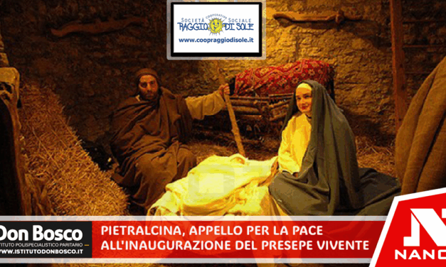 Pietrelcina, appello per la pace all’inaugurazione del Presepe Vivente