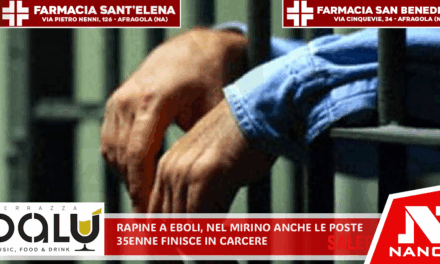 Rapine a Eboli, nel mirino anche le Poste: 35enne finisce in carcere